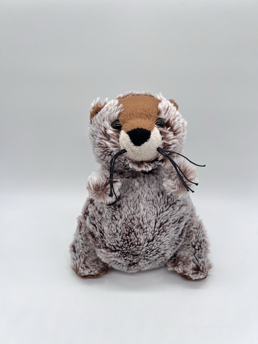 Ganz Webkins Groundhog Plush HM179 Stuffed Animal Toy Frosted Brown 8” No Code